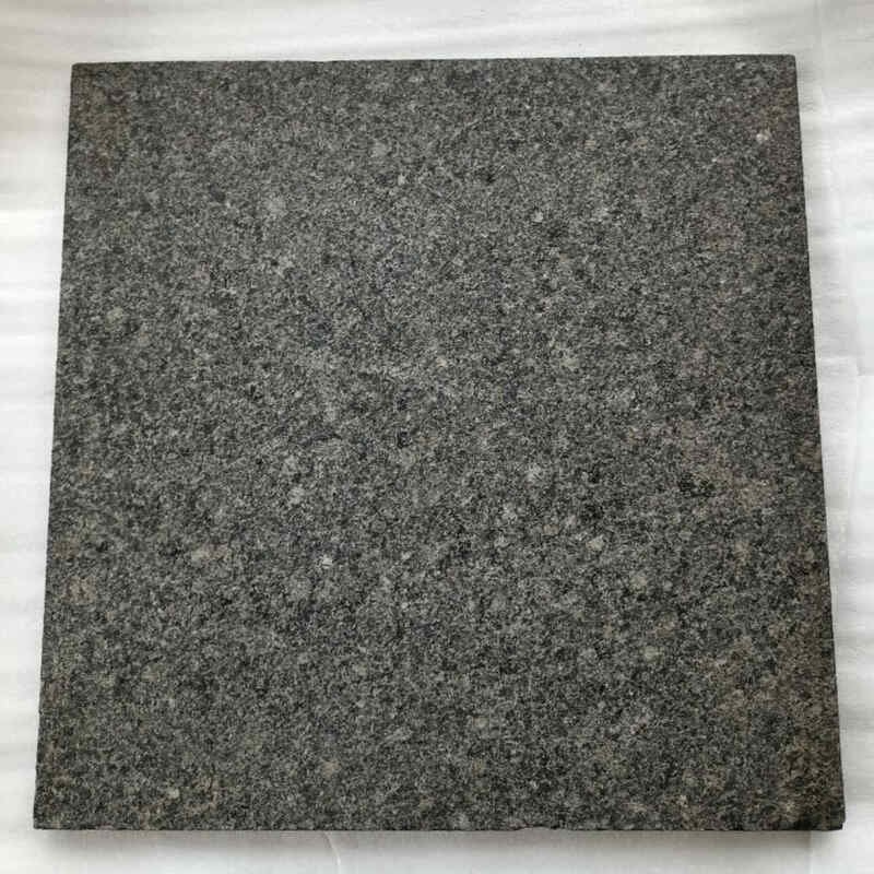 Rajasthan Black Granite Flamed Tile
